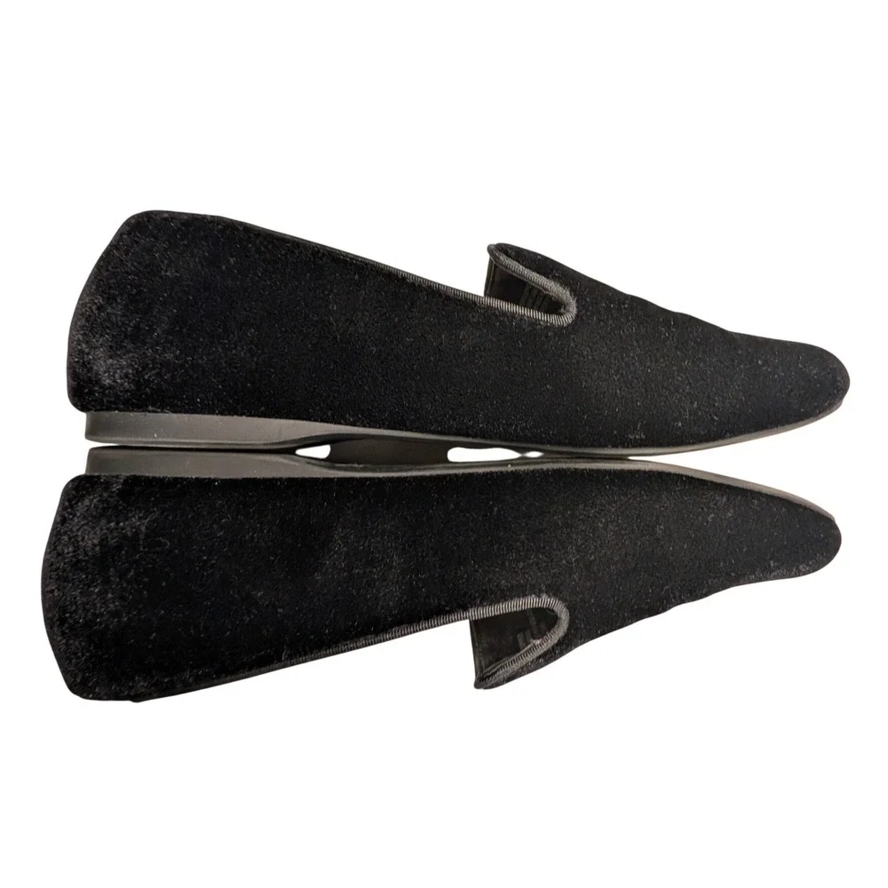 Birdies The Starling Black Velvet Loafers Womens 10 Holiday Fall Flats
